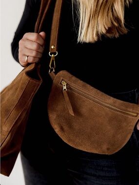 Abby Alley Caramel Suede Midi Sling
